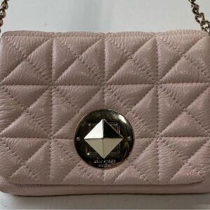 Kate Spade Blush Quilted Leather Crossbody Bag